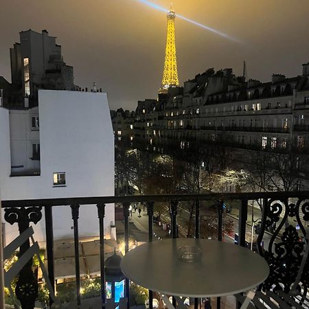 Appartement Paris Vue Tour Eiffel Trocadero Exteriör bild