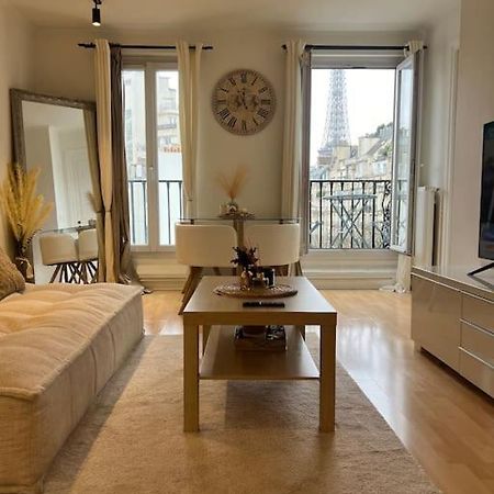 Appartement Paris Vue Tour Eiffel Trocadero Exteriör bild