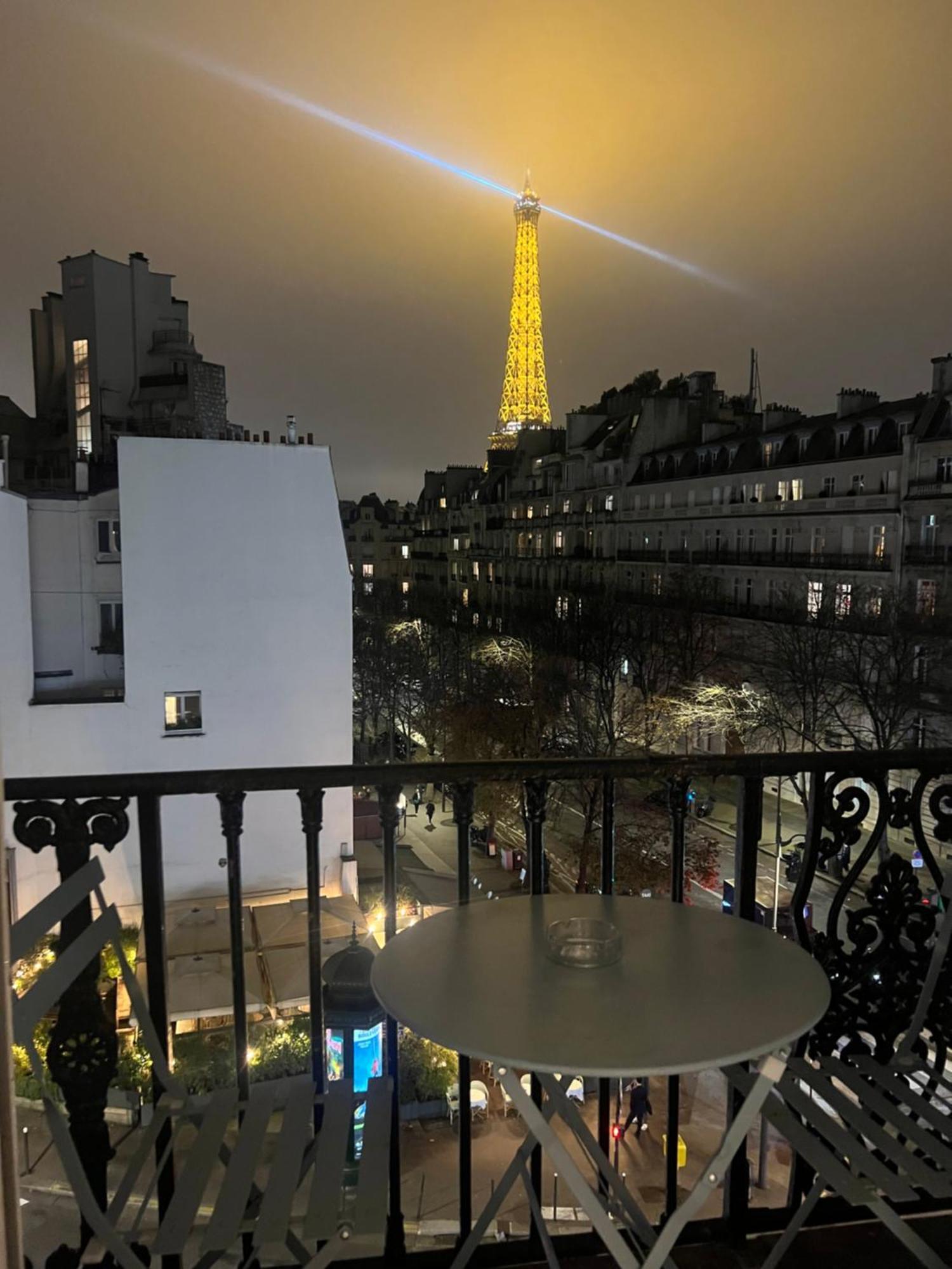 Appartement Paris Vue Tour Eiffel Trocadero Exteriör bild