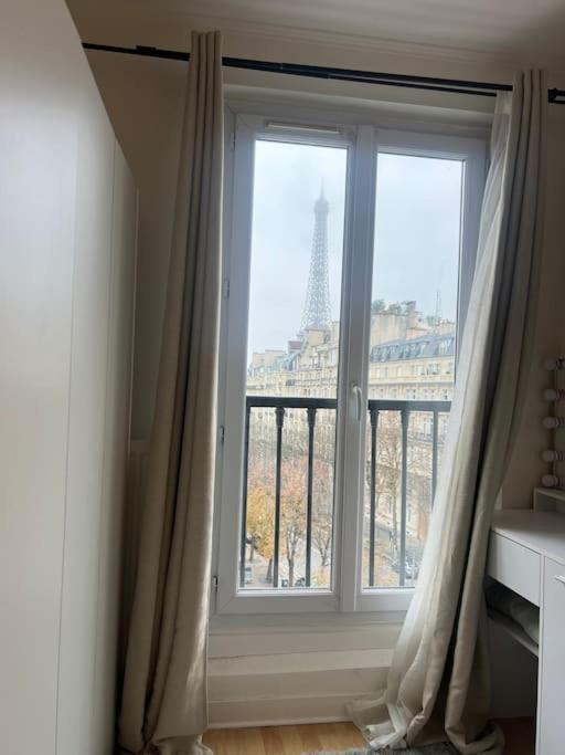 Appartement Paris Vue Tour Eiffel Trocadero Exteriör bild