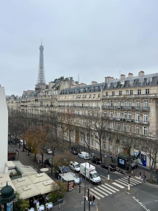 Appartement Paris Vue Tour Eiffel Trocadero Exteriör bild