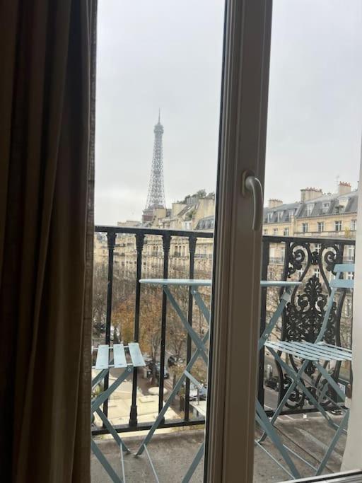 Appartement Paris Vue Tour Eiffel Trocadero Exteriör bild