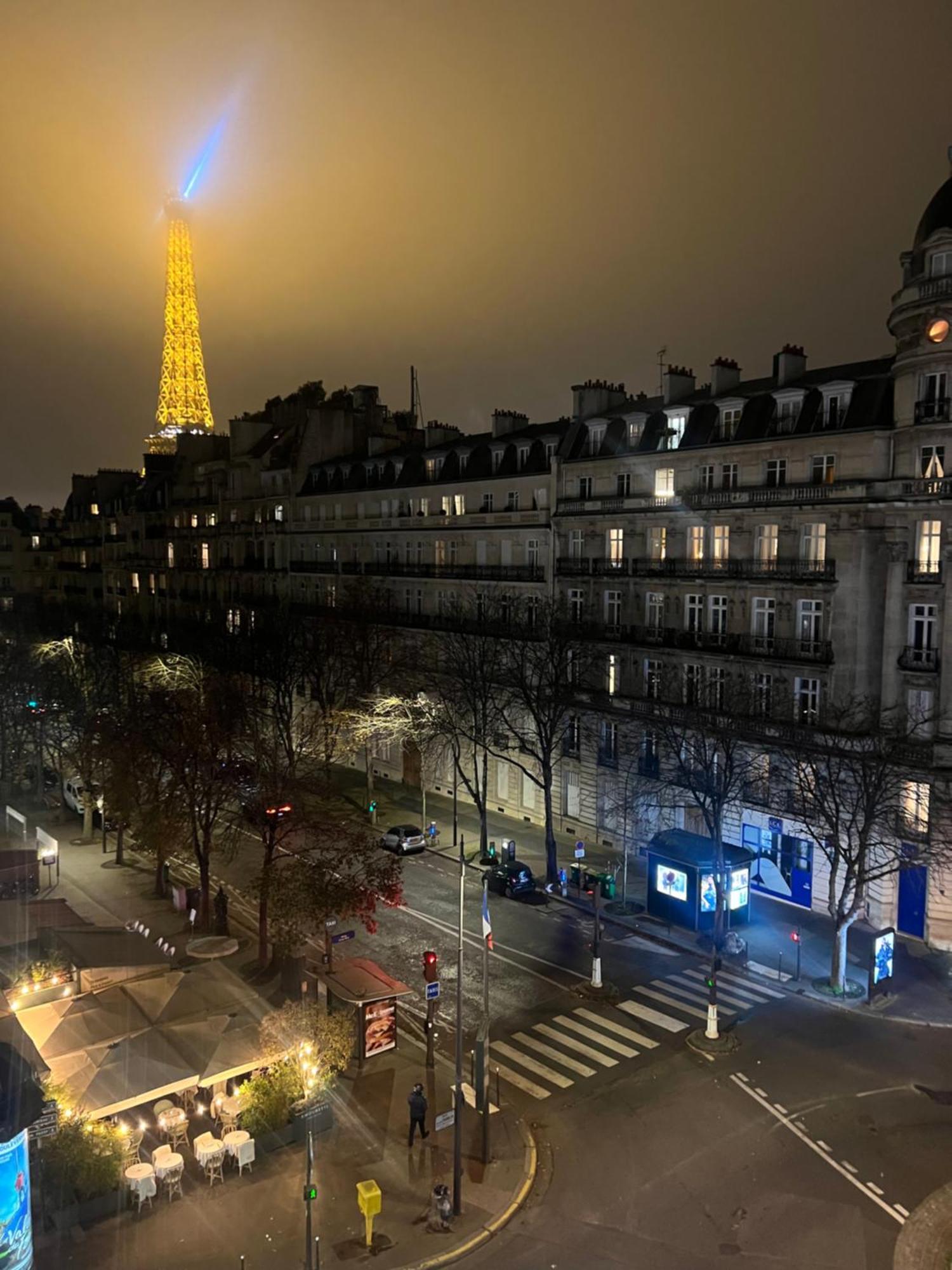 Appartement Paris Vue Tour Eiffel Trocadero Exteriör bild