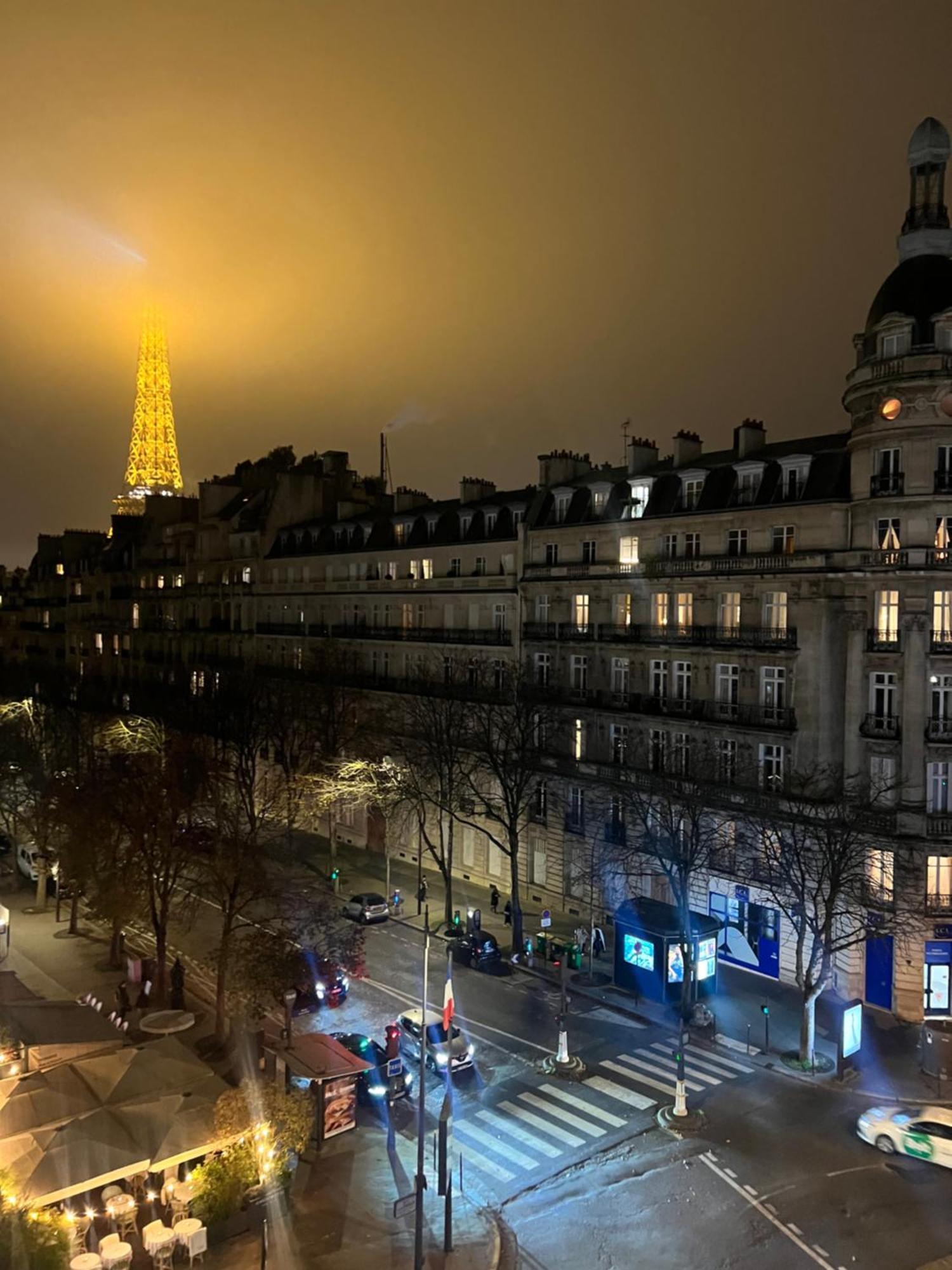 Appartement Paris Vue Tour Eiffel Trocadero Exteriör bild